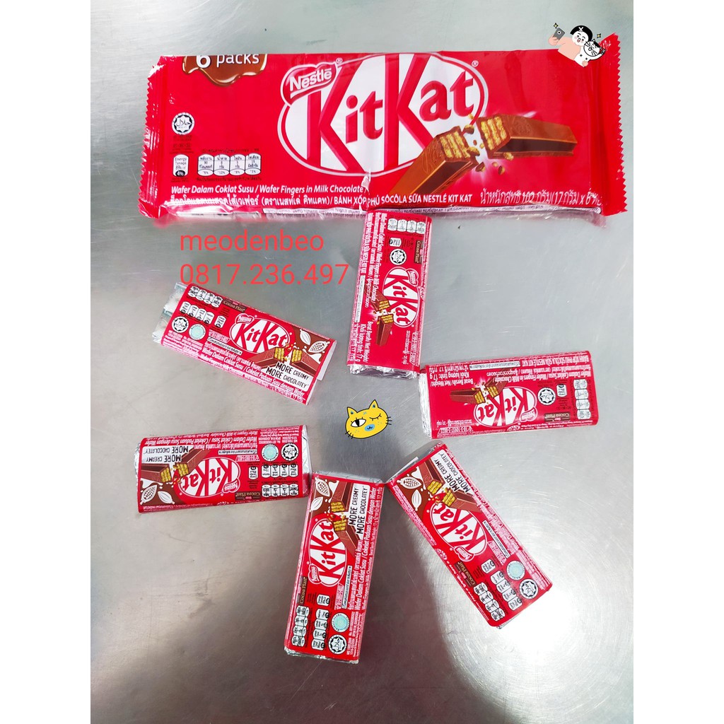 KIT KAT SOCOLA LỐC 6 THANH