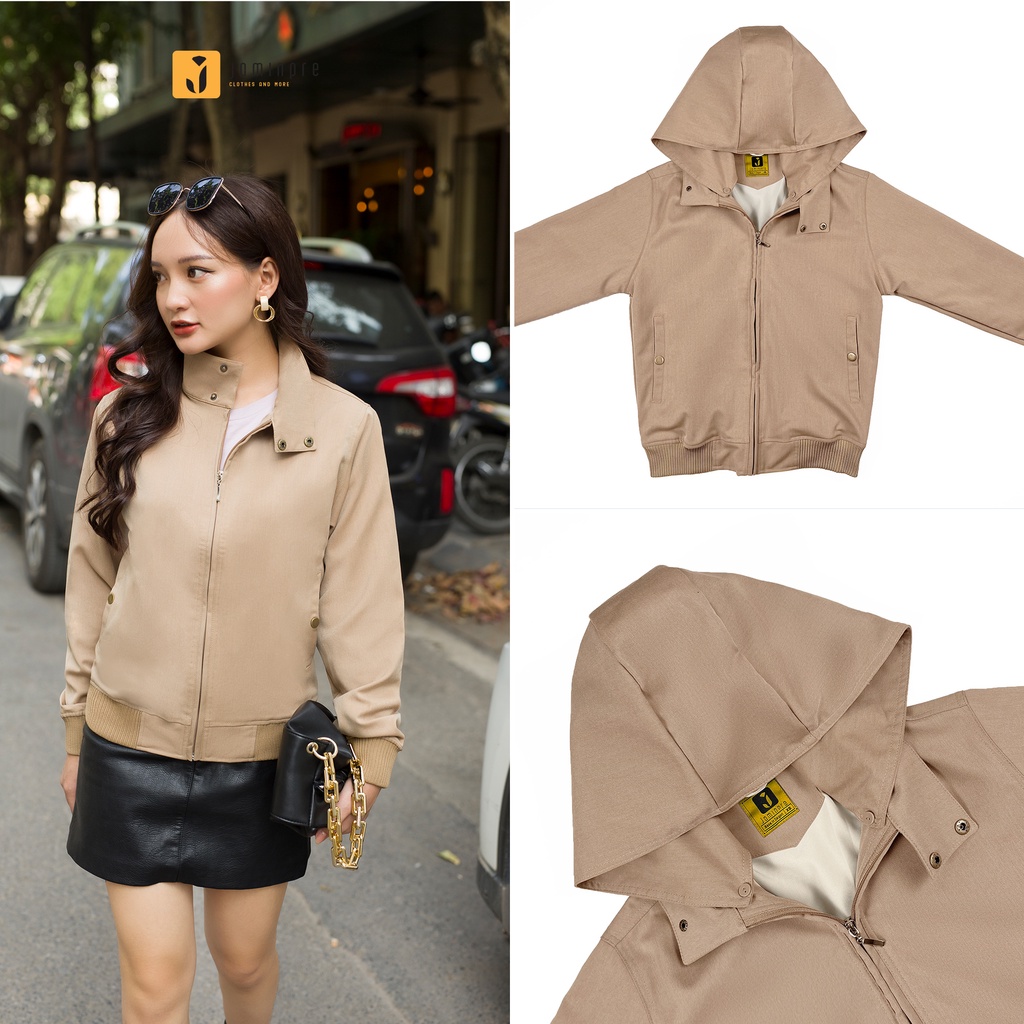 Jamin Premium - Áo Khoác Cao Cấp Có nón, áo khoác cặp, chất kaki thun không xổ lông 2 Lớp,chống nắng, chống tia UV JBH07