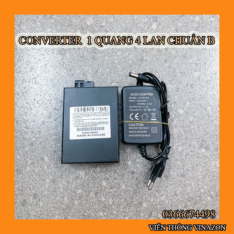 Converter quang 1 quang 4 lan B