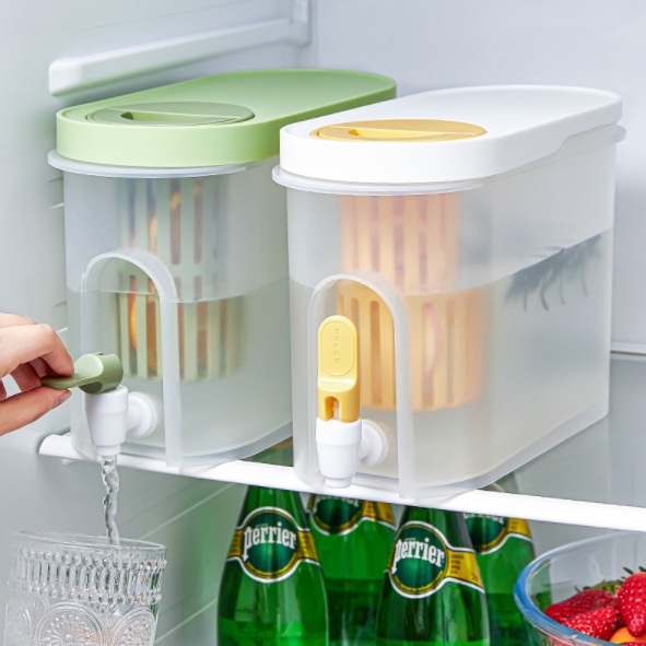Bình nước 3.9l có vòi cao cấp dung tích lớn, bình đựng nước kèm lọc trà để tủ lạnh thông minh tiện dụng