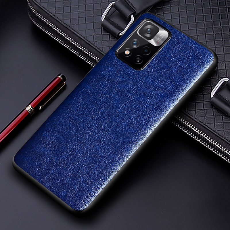 Sang Trọng Bao Da Điện Thoại pu Màu Trơn Cho xiaomi redmi note 11 5g note 11 pro plus 5g