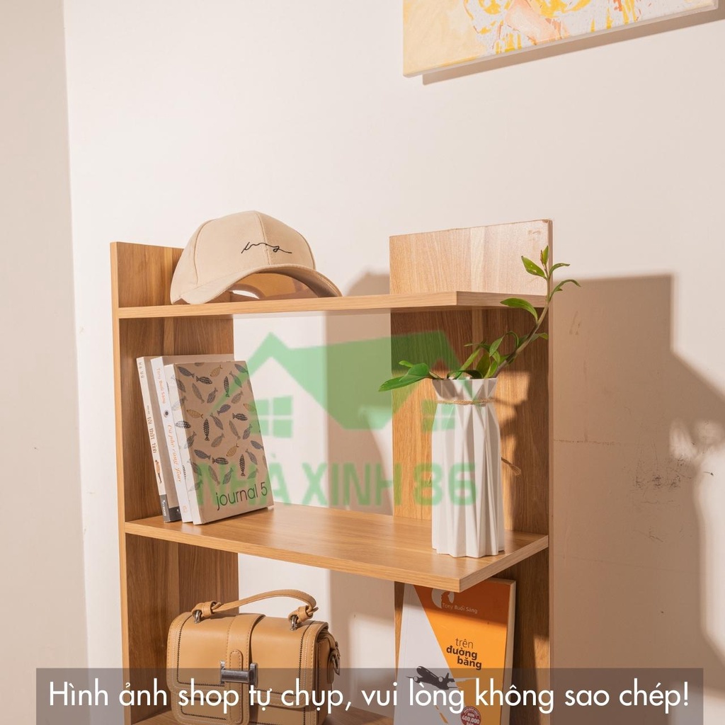 Kệ sách gỗ MDF 5 tầng dạng lắp ghép, có sẵn đinh vít, không mối mọt, chắc chắn 1997store_vn - KT 120x50x20cm