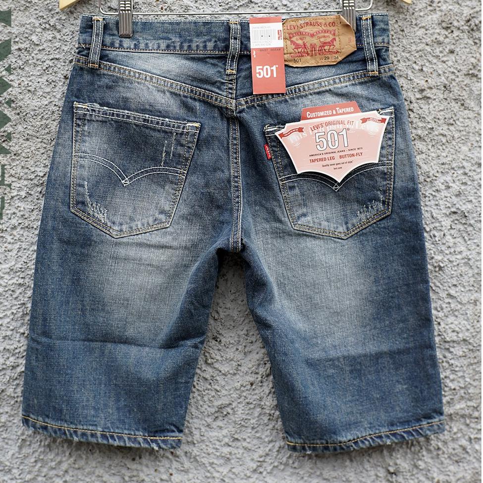 Ntcmt LEVI'S 501 - Quần Jean Ngắn Màu Xanh Nước Biển | Sản xuất ở Nhật Bản 02 Updates