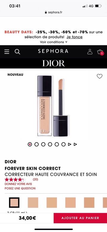 Kem che khuyết điểm Dior Forever Skin Corect tester 11ml | BigBuy360 - bigbuy360.vn