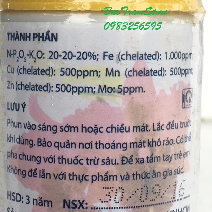 Phân bón lá cao cấp HPV 1601 20-20-20 chuyên dùng cho Phong Lan