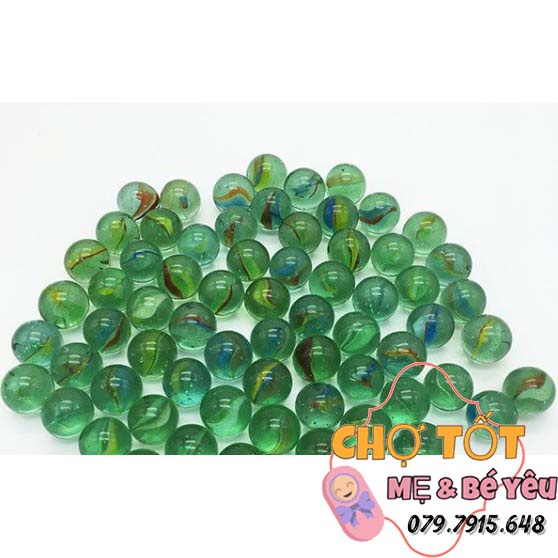 Đồ Chơi Bộ 10 viên bi ve 8 khía đủ màu size 1.6 cm bằng thủy tinh