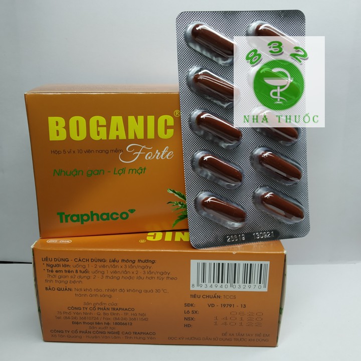 Giải độc gan BOGANIC Forte 50 viên nang mềm