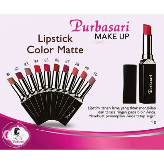 (hàng Mới Về) Son Lì Purbasari Nhiều Màu Sắc Thời Trang Tùy Chọn | BigBuy360 - bigbuy360.vn