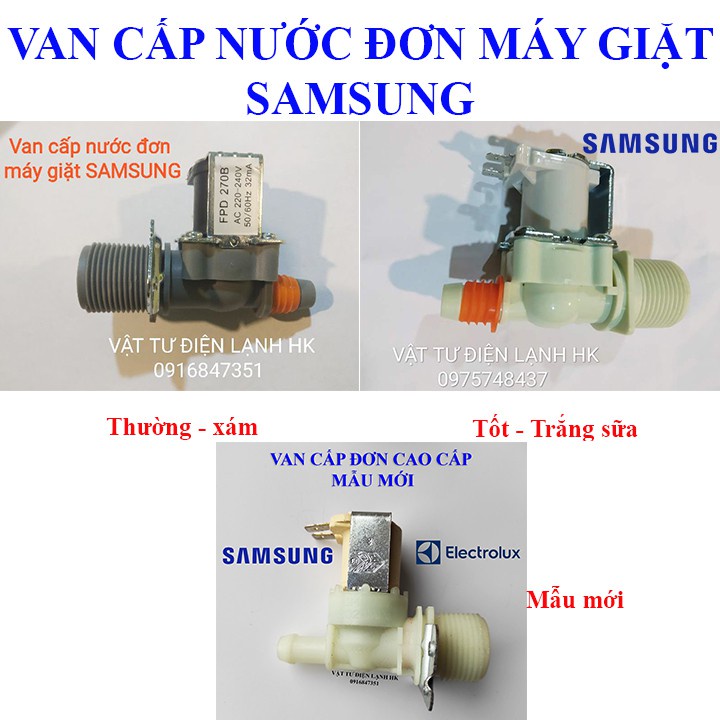 [Hàng mới] Van cấp nước đơn máy giặt SAMSUNG đa năng