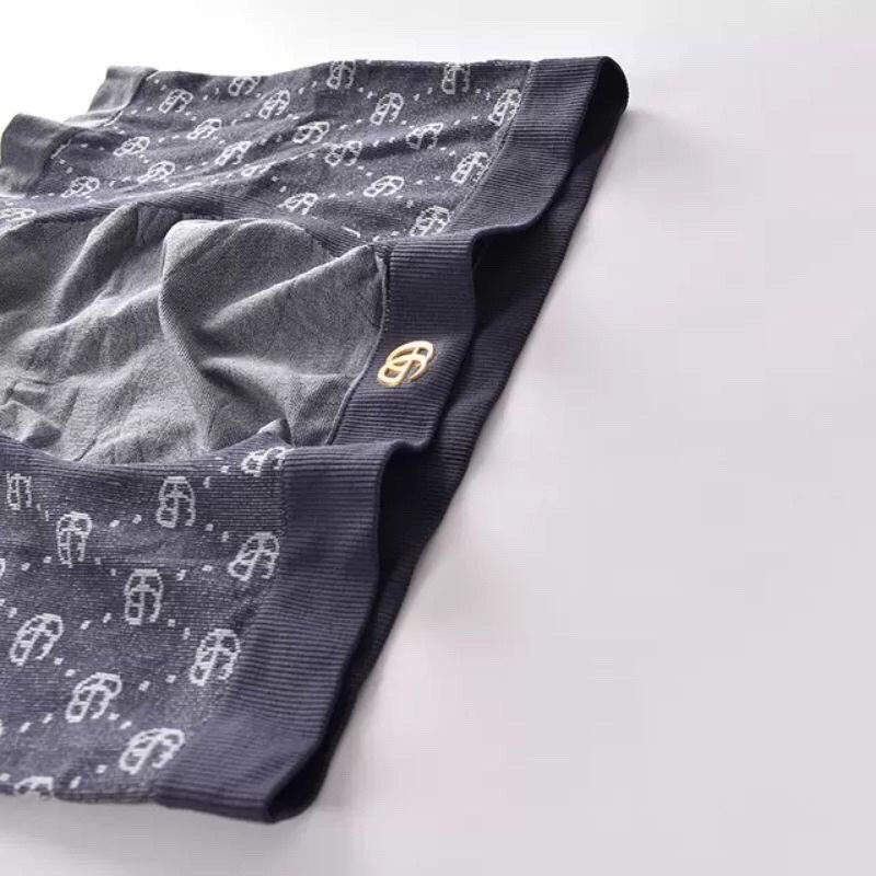 Hộp 3 Quần Lót Nam Boxer Cotton GGG, Quần Sịp Nam họa Tiết Co dãn 4 chiều Loại 1