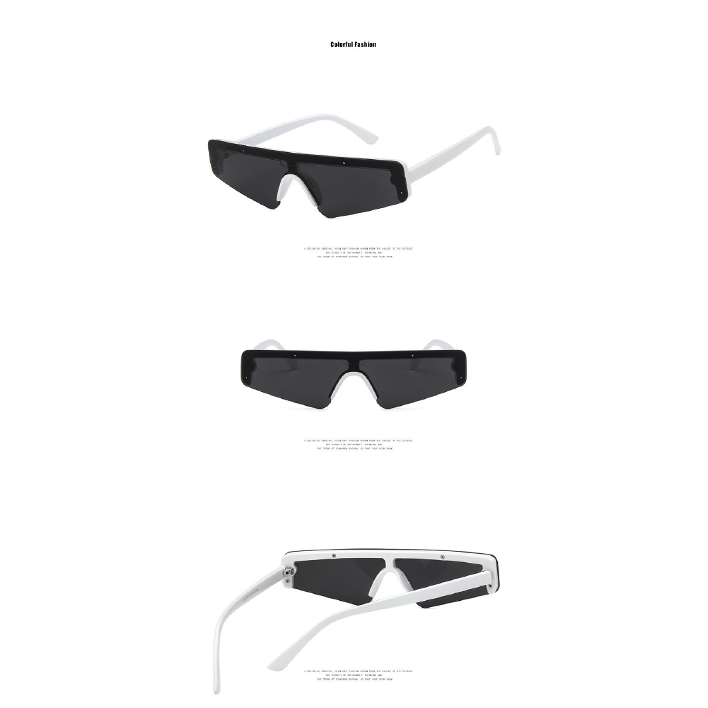 Western Style Rectangle Sunglasses Men Fashion Designer  Glasses Anti-UV400