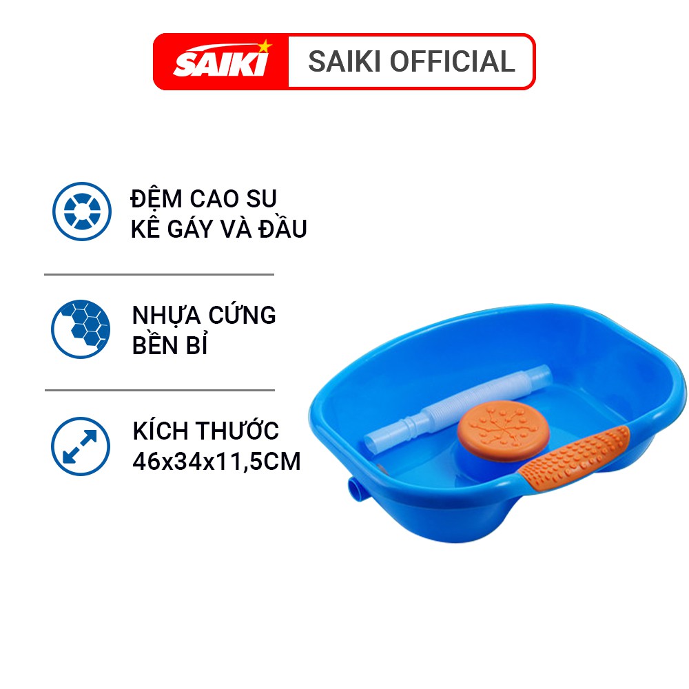 Chậu Gội Đầu CÓ ĐỆM CAO SU MÀU CAM, Dùng Cho Người Già Bà Bầu Trẻ Nhỏ, Bồn Gội Đầu Cho Bệnh Nhân