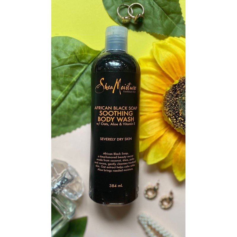 Sữa tắm xà phòng đen châu Phi giảm mụn SheaMoisture African Black Soap Body Wash