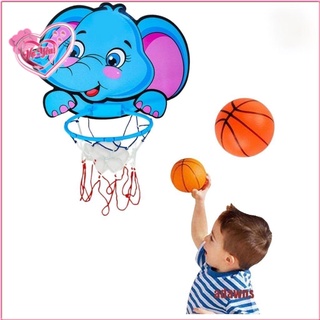 Đồ chơi ném bóng rổ kèm bóng hình thú cho bé