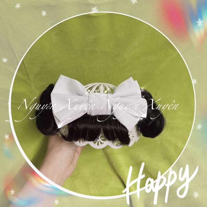 Băng đô tóc giả mái ngố cho bé