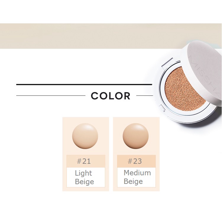 PHẤN NƯỚC / MISSHA / PHẤN NƯỚC MISSHA ĐỎ ĐỦ 2 TONE 21-23