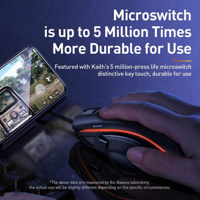 Adapter Hub blutooth 4.0 giúp kết nối bàn phím và chuột hỗ trợ chơi game hiệu Baseus Gamo - Hàng chính hãng