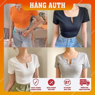 Áo croptop cổ v