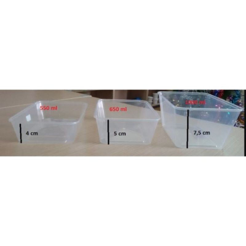 10 hộp đựng thực phẩm chữ nhật:500ml-750ml-1000ml