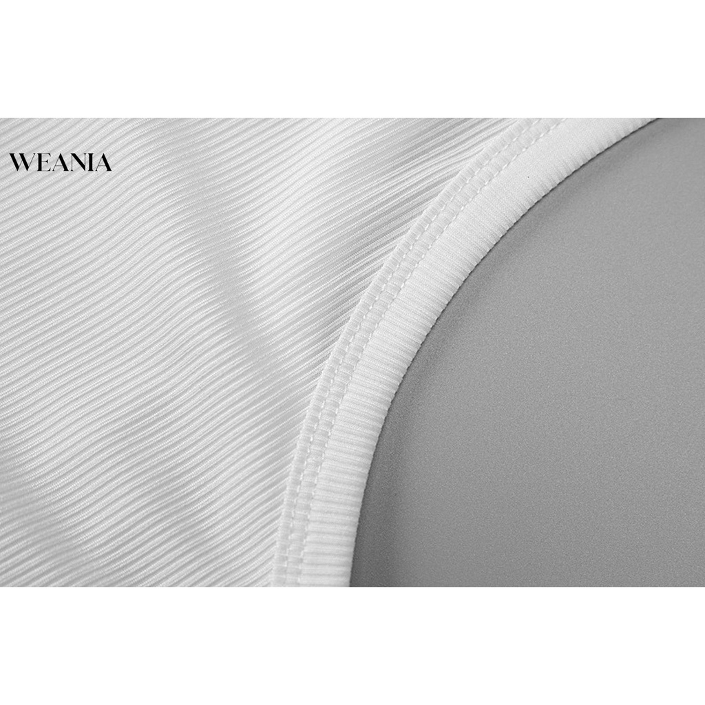 Áo Croptop Sát Nách Cổ Tròn Màu Trơn Thời Trang Mùa Hè Năng Động Cho Nữ