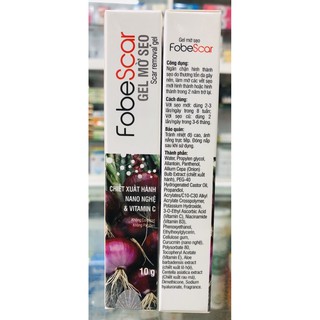 FobeScar - Gel mờ sẹo - 10 gram