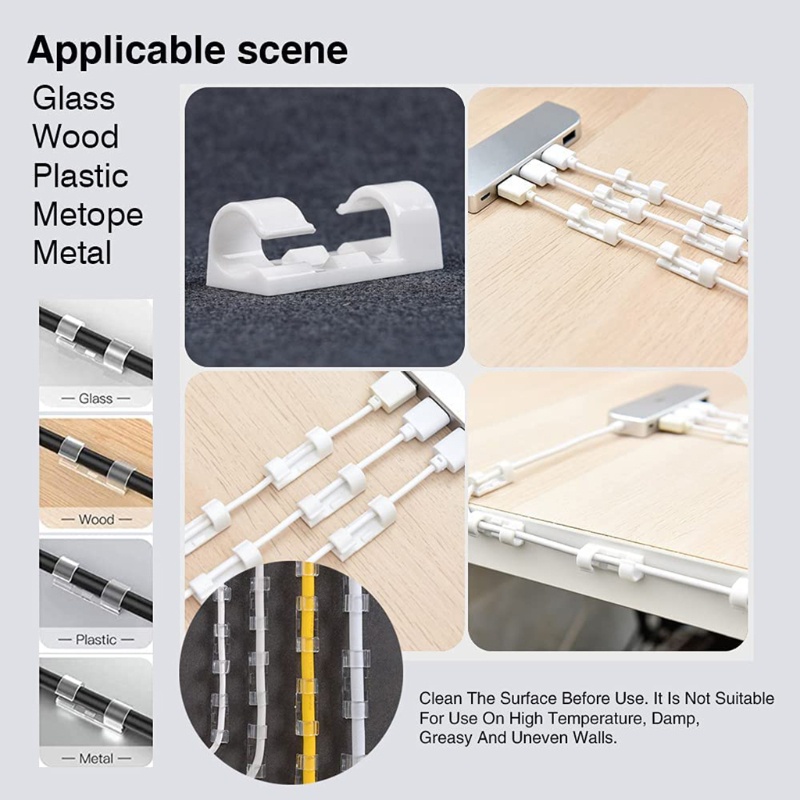 Bộ 20 Giá Đỡ Kẹp Dây Cáp Sạc USB