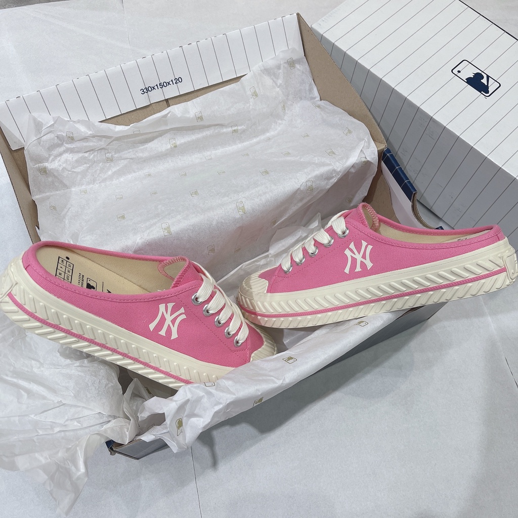 [CHÍNH HÃNG] GIÀY MLB MULE *ĐẠP GÓT* - *HỒNG/PINK* - 2022**