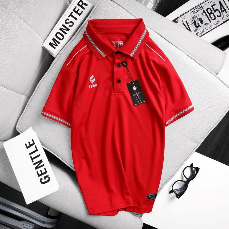 ÁO POLO UV EGAN MÀU ĐỎ MỚI , ĐẸP CHÍNH HÃNG!