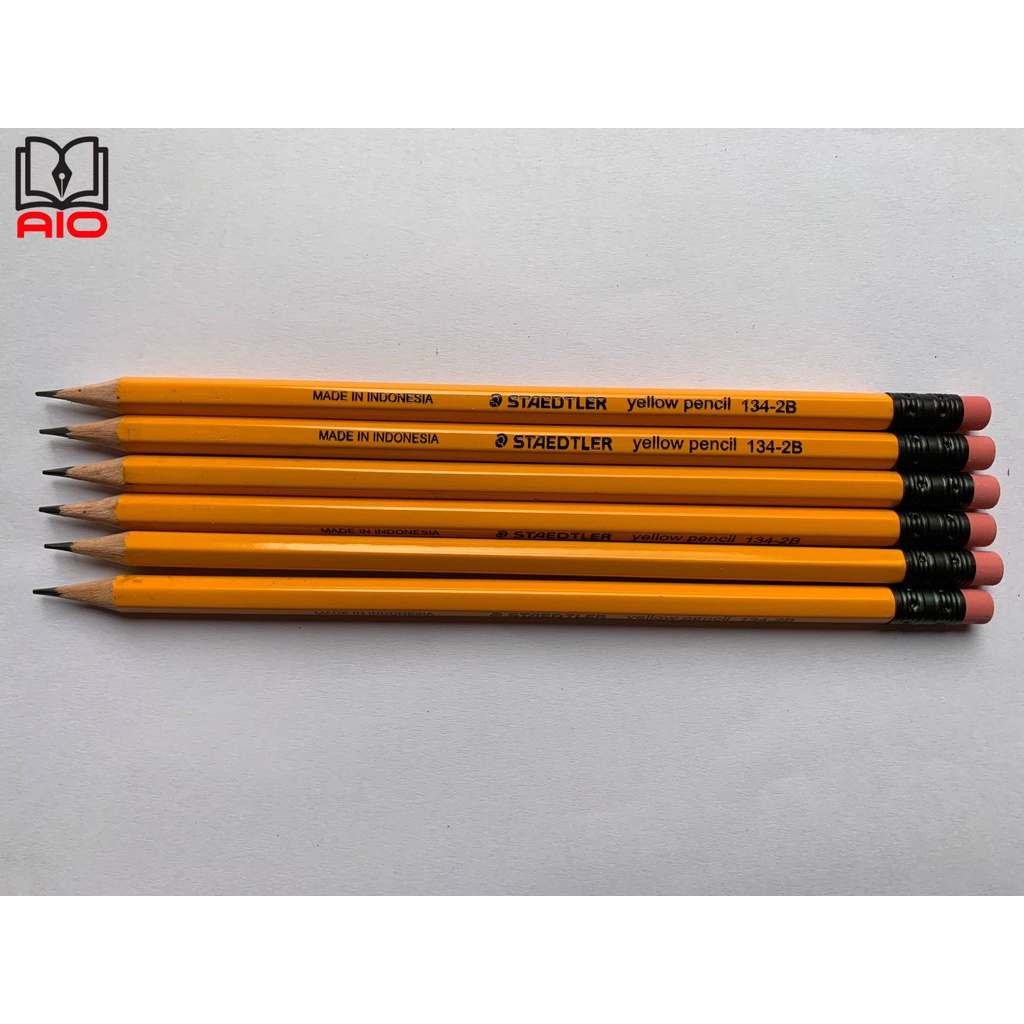 Bút Chì Gỗ 2B Staedtler 134 có tẩy - CHÍNH HÃNG