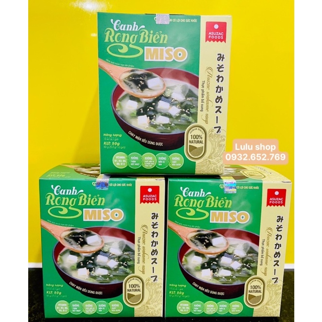 Canh Rong biển Miso ăn liền ASUZAC ( chay mặn đều được)