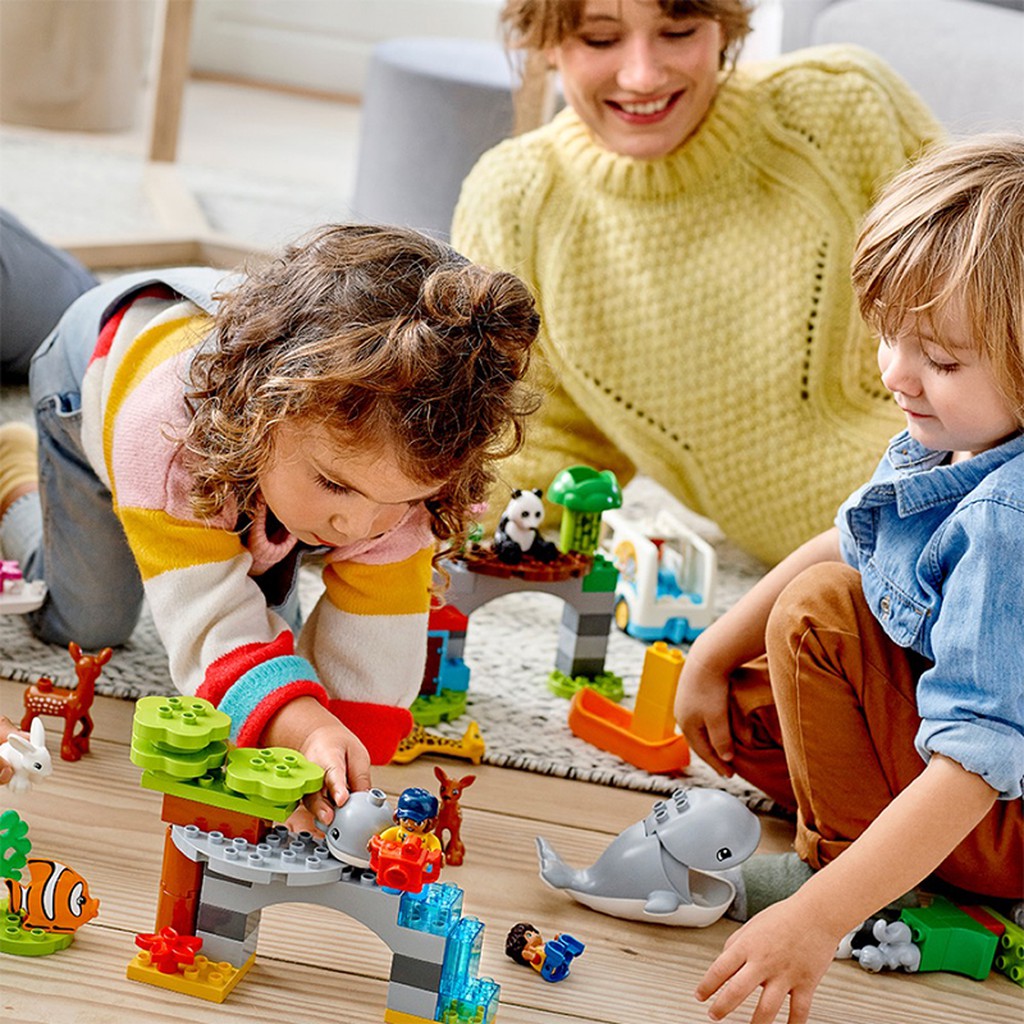 LEGO DUPLO 10907 Thế Giới Động Vật Hoang Giã ( 121 Chi tiết)