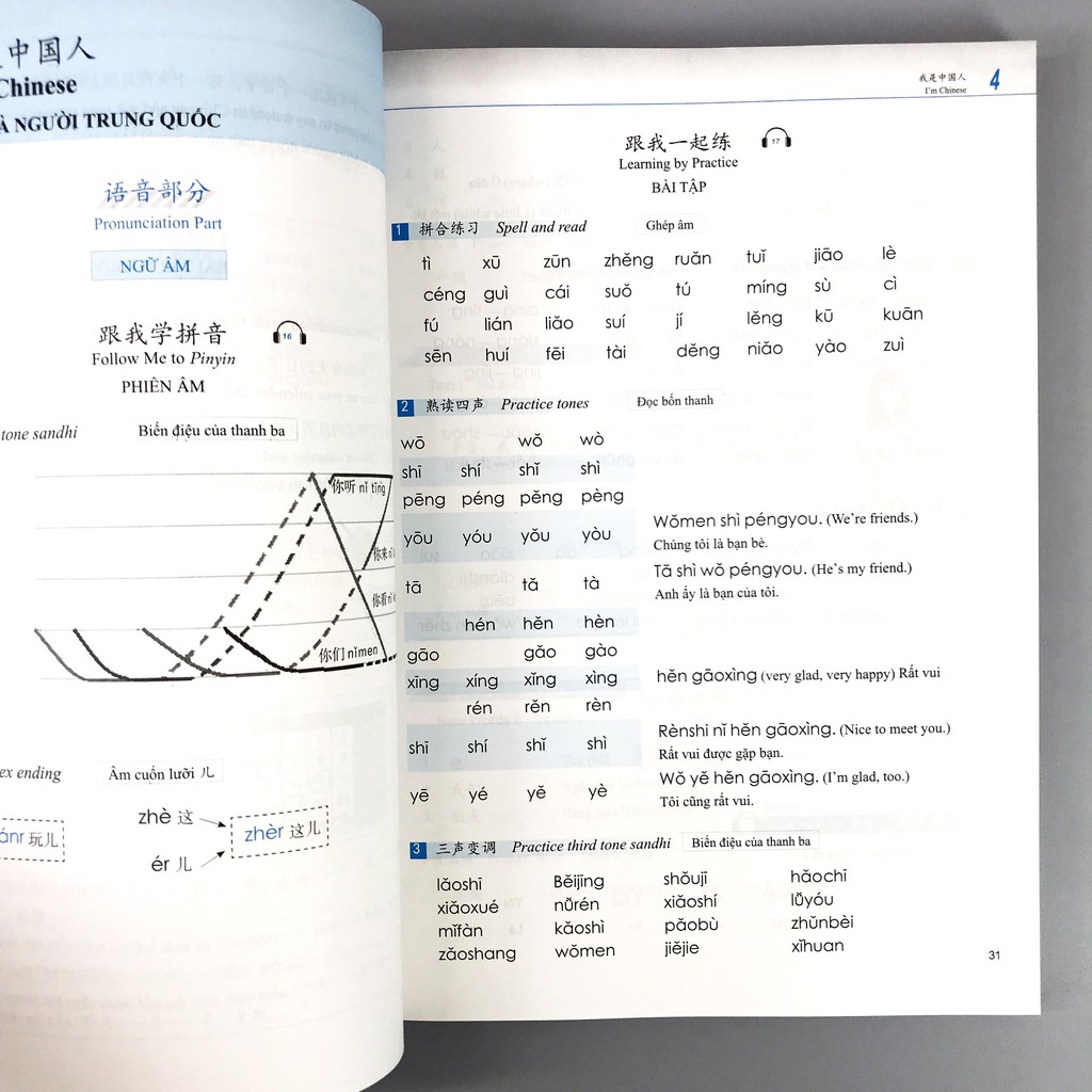 Sách - Giáo Trình Phát Triển Hán Ngữ Nói - Giáo Tiếp Sơ Cấp 1 Tặng Video Học 6000 Từ Vựng Tiếng Trung