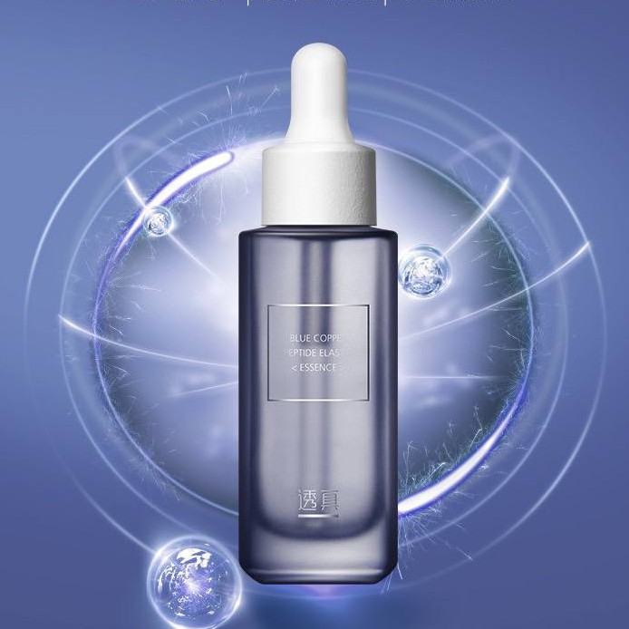 Serum Blue Copper Peptide Elastic Essence LUCENBASE 30ml chống lão hóa dưỡng ẩm giảm viêm phục hồi da căng mịn