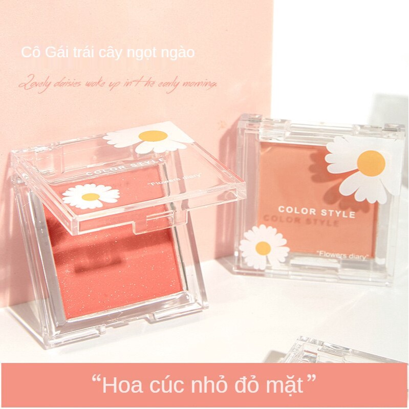 Phấn má hồng dạng cánh hoa, phấn má hồng đỏ đào với bột hạt lấp lánh mịn | BigBuy360 - bigbuy360.vn