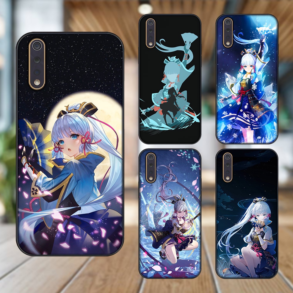 Ốp lưng Vivo S1 viền đen in hình Ayaka Genshin Impact