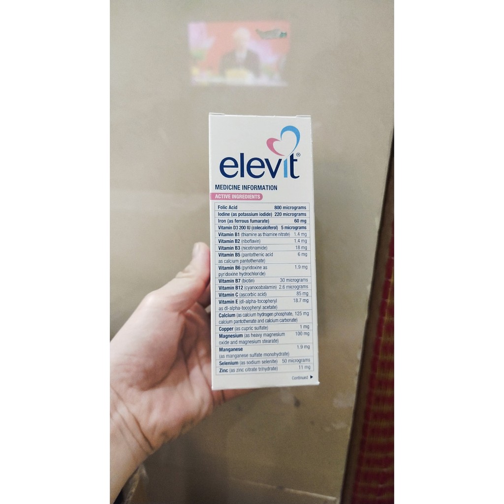 -Elevit bầu úc vitamin tổng hợp 100 viên