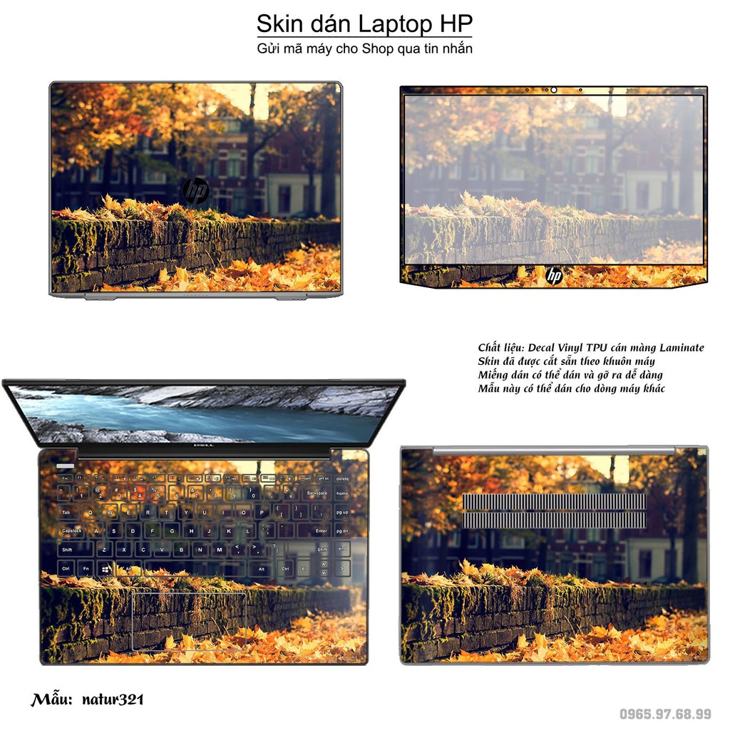 Skin dán Laptop HP in hình thiên nhiên nhiều mẫu 12 (inbox mã máy cho Shop)