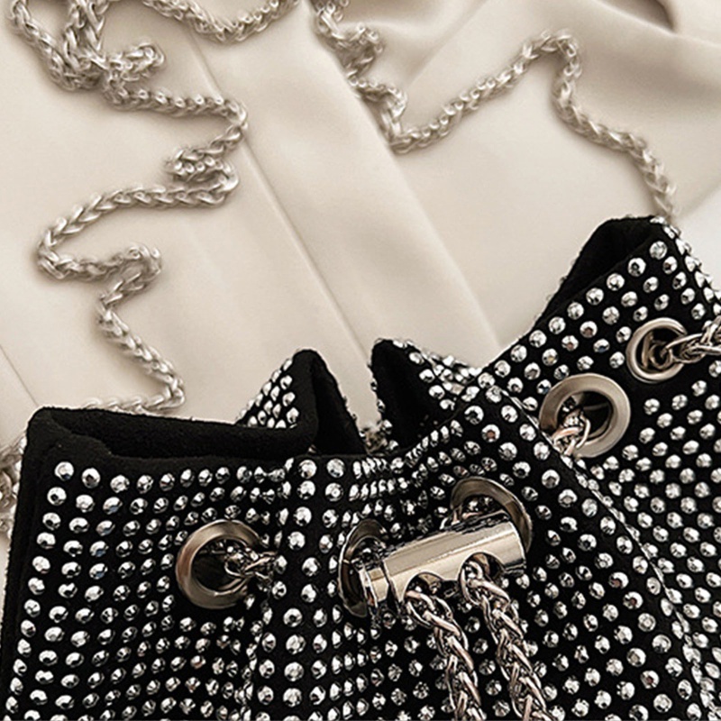 Túi Xách Đeo Chéo Đính Đá Thanh Lịch Cho Nữ