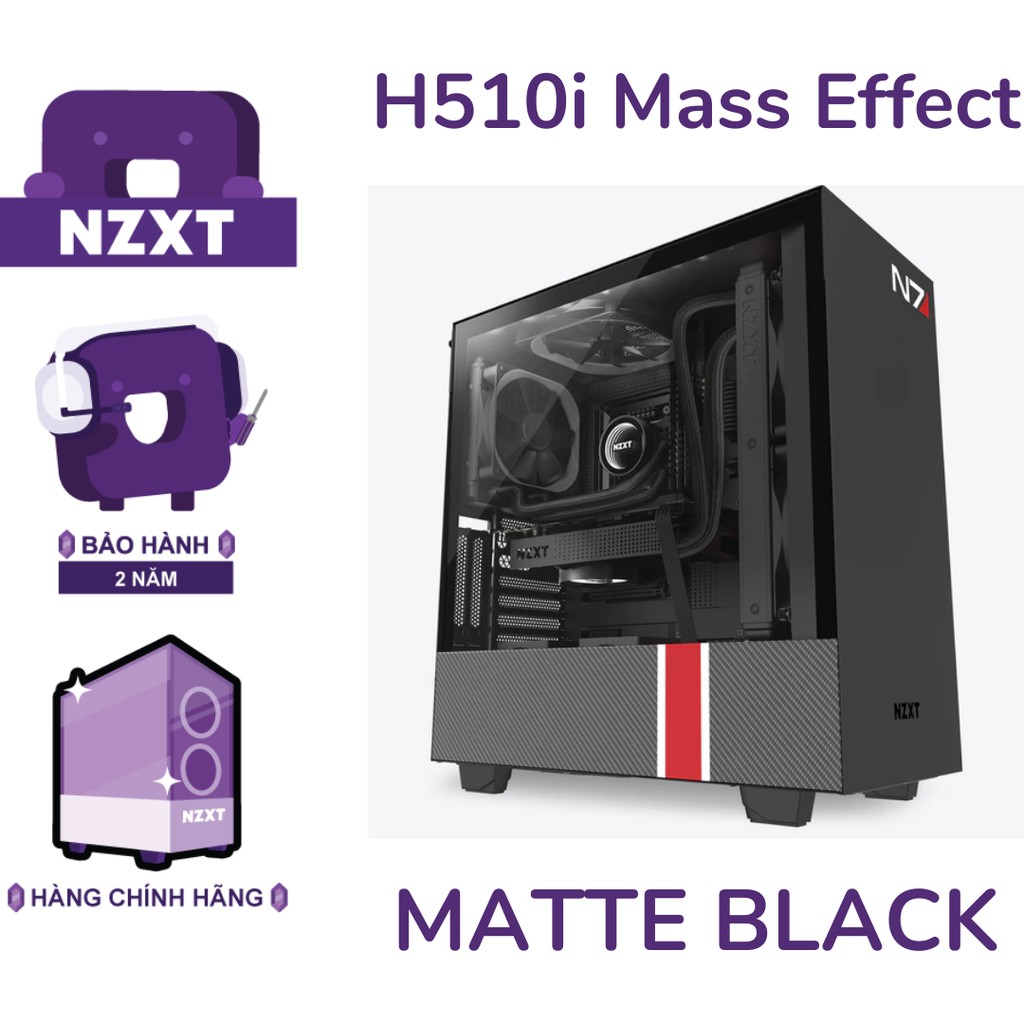 Vỏ Case Máy Tính NZXT H510i Mass Effect - Matte Black