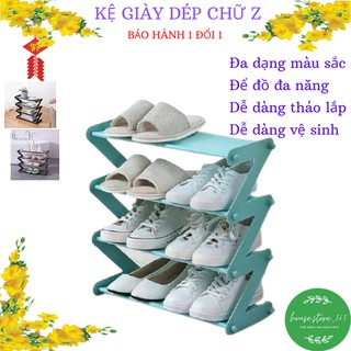Kệ giày dép đa năng 4 tầng tiện dung | kệ để giày 4 tầng chữ Z, để giày dép, để sách vở