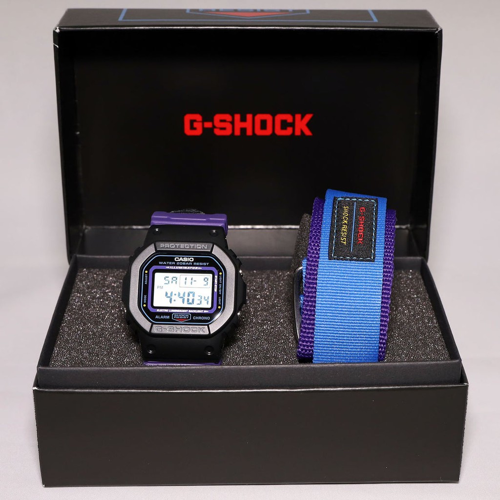 Đồng Hồ Nam Casio G Shock DW-5600THS-1 - Nam - Dây Vải - Chống Nước 200m - Tặng Dây