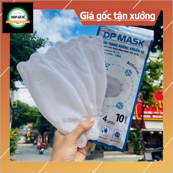 Khẩu trang KF94 4 lớp hàn quốc hợp thời trang chống bụi siêu mịn (set 10 cái) | BigBuy360 - bigbuy360.vn