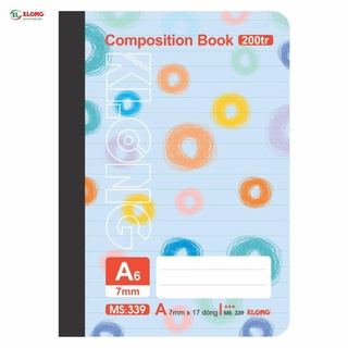 (Combo 5 cuốn) Sổ may KLONG 200tr A6 ; Klong MS: 339
