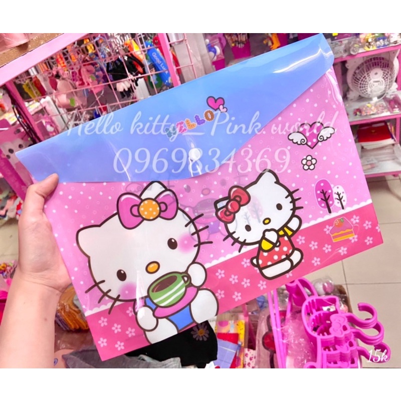 bìa đựng hồ sơ hello kitty