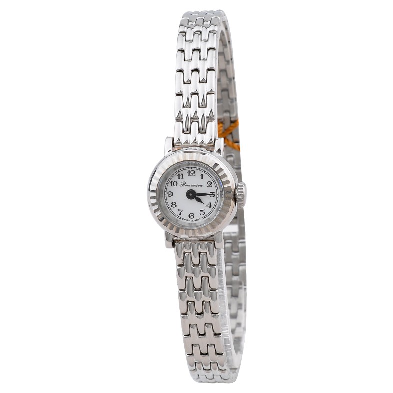 Đồng hồ Romanson Watch PA2639LWWH nữ mặt nhỏ kính chống xước, máy Thụy Sĩ chống nước, dây thép cao cấp chính hãng