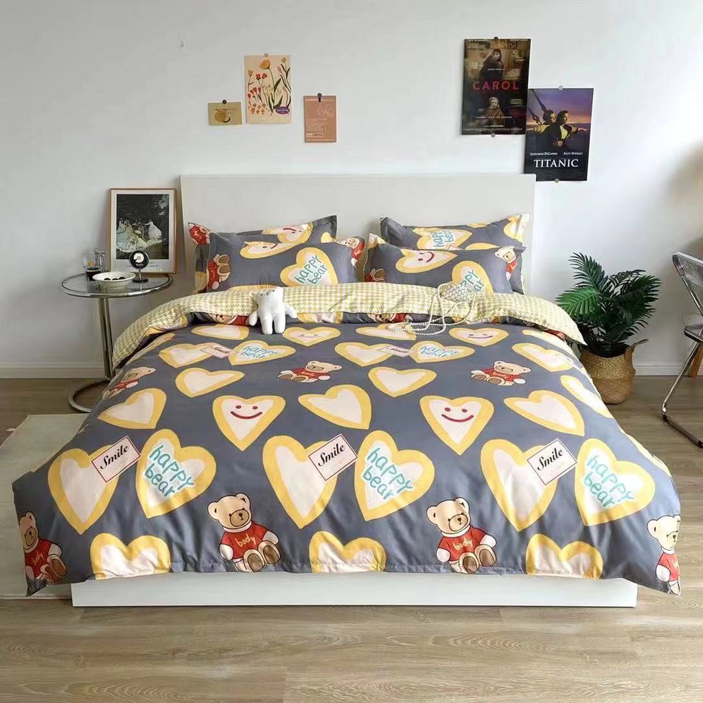 [Mã LIFEM1 giảm 50k đơn 99k] Chăn ga gối, cotton poly Emmi bedding mẫu Fly 3, miễn phí bo chu và làm ga phủ theo yêu cầu | BigBuy360 - bigbuy360.vn