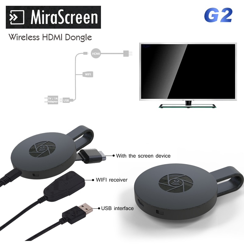 FC[Ready Stock&COD] Thiết bị thu phát HDMI kết nối wifi G2 TV Anycast Chromecast