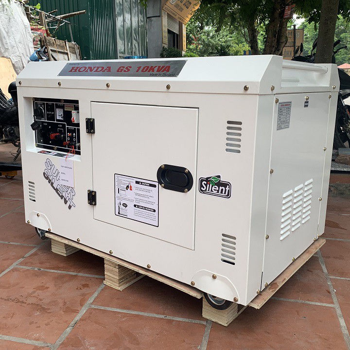 [Freeship] - Máy phát điện Honda chạy dầu GS 10KVA New, điện 220V