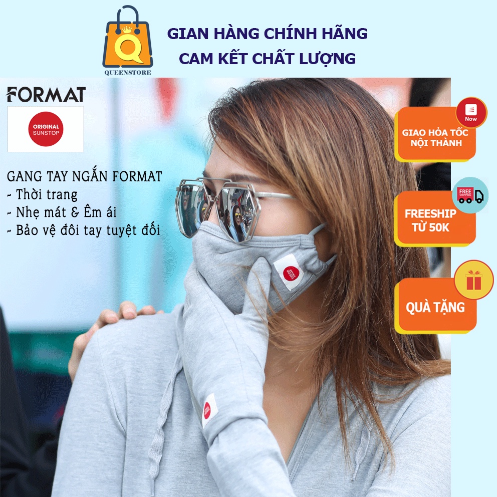 [Chính Hãng] Gang Bao Tay Format, SunStop Cooling Chống Nắng Làm Mát Công Nghệ Nhật Bản Giữ Đôi Tay Mãi Tươi Trẻ