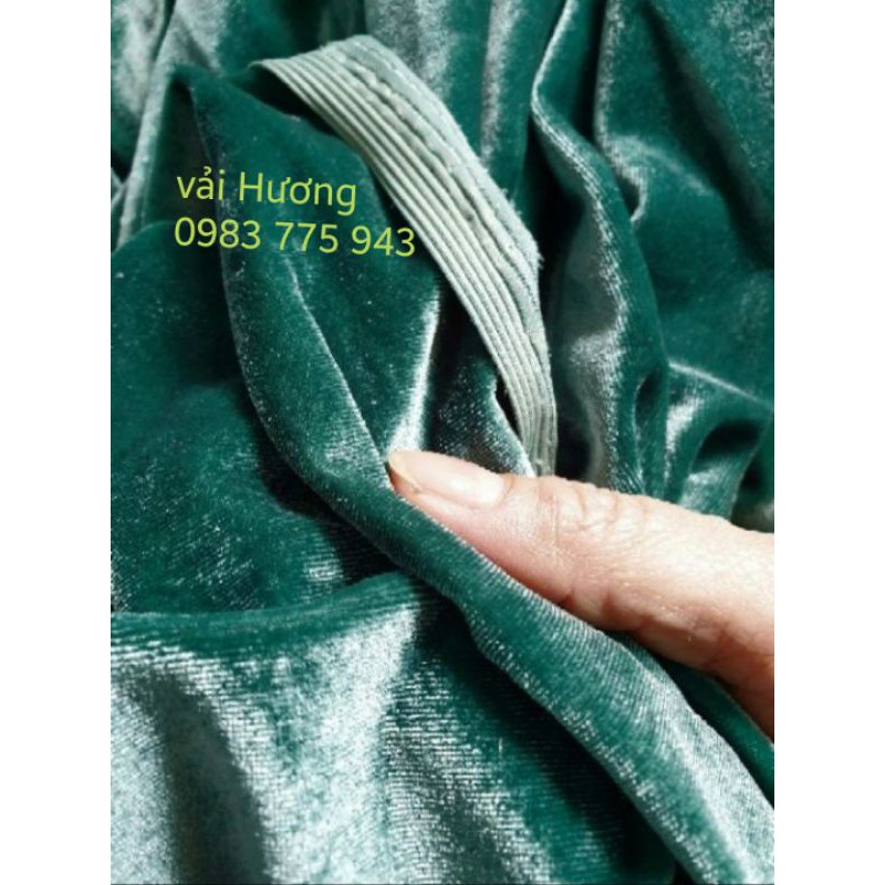 VẢI NHUNG TUYẾT 7 BIÊN giãn 4c đẹp